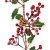 YQing 213cm Beerengirlande Stechpalme Deko, Girlanden Weihnachten mit Tannenzapfen und grünen Blättern, Künstliche Rote Beerengirlande für Urlaub, Kamin, Treppe, Tischdekoration - 3