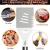 AISITIN 35er Pack BBQ Grillbesteck Tool Set Grillset mit Grillmatte Hochwertiger Edelstahl für Garten und Camping Grillzubehör BBQ für Männer und Frauen Ink. Koffer - 4