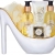BRUBAKER Cosmetics Luxus Vanilla Spa Beautyset - 6-teiliges Bade- und Dusch Set - Geschenkset in Keramik Stiletto Weiß Gold - 2