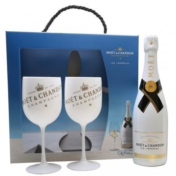 Moët & Chandon Ice Impérial Gift Set Champagne & Moët & Chandon Champagne Flutes x 2 - 1