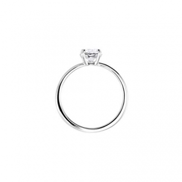 Swarovski Attract Ring, Weißer, Rhodinierter Damenring mit Funkelndem Swarovski Kristall - 3