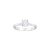 Swarovski Attract Ring, Weißer, Rhodinierter Damenring mit Funkelndem Swarovski Kristall - 1