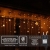 94 LED Schneeflocke Lichterketten, Lichtervorhang Lichter Weihnachtsbeleuchtung mit 8 Flimmer-Modi und Timer für Hochzeit, Weihnachten, Geburtstagsfeiern, DIY Haus Mantel Dekoration (Warmweiß) - 2