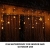 94 LED Schneeflocke Lichterketten, Lichtervorhang Lichter Weihnachtsbeleuchtung mit 8 Flimmer-Modi und Timer für Hochzeit, Weihnachten, Geburtstagsfeiern, DIY Haus Mantel Dekoration (Warmweiß) - 3