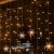 94 LED Schneeflocke Lichterketten, Lichtervorhang Lichter Weihnachtsbeleuchtung mit 8 Flimmer-Modi und Timer für Hochzeit, Weihnachten, Geburtstagsfeiern, DIY Haus Mantel Dekoration (Warmweiß) - 1