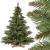 FairyTrees Weihnachtsbaum künstlich NORDMANNTANNE, grüner Stamm, Material PVC, inkl. Holzständer, 180cm - 1
