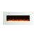 GLOW FIRE Elektrokamin mit Heizung, Wandkamin mit LED | Künstliches Feuer mit zuschaltbarem Heizlüfter: 750/1500 W | Fernbedienung (Größe L - 126 cm, Weiß) - 2