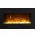 GLOW FIRE Neptun Elektrokamin mit Heizung, Wandkamin mit LED | Künstliches Feuer mit zuschaltbarem Heizlüfter: 750/1500 W | Fernbedienung, 84 cm, Schwarz - 1