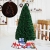 HOMCOM Weihnachtsbaum künstlicher Christbaum Tannenbaum LED Lichtfaser Baum mit Metallständer, Glasfaser-Farbwechsler, grün, 150 cm - 2