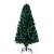 HOMCOM Weihnachtsbaum künstlicher Christbaum Tannenbaum LED Lichtfaser Baum mit Metallständer, Glasfaser-Farbwechsler, grün, 150 cm - 1