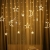 LED Lichterkettenvorhang Innen, Curtain Lights, Ramadan Dekoration 3,5 m, Star Moon Lichtervorhang, Girlande/dekorative Lichter für Hochzeit, Haus, Garten, Weihnachten, Fenstervorhang Dekoration - 3