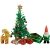 Lundby 60-604700 - Weihnachtsdeko Christbaum mit LED-Licht Puppenhaus - 7-teilig - Puppenhauszubehör - Weihnachtsbaum - Weihnachtsmann - Zubehör - ab 4 Jahre - 11 cm Puppen - Minipuppen 1:18 - 1