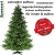 RS Trade 19001 Weihnachtsbaum künstlich 210 cm (Ø ca.146 cm) mit 1910 Spitzen und Schnellaufbau Klapp-Schirmsystem, schwer entflammbar, unechter Tannenbaum inkl. Metall Christbaum Ständer - 2