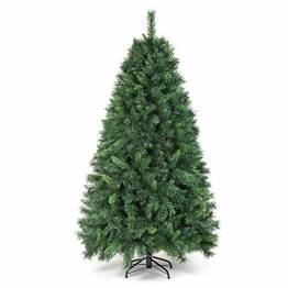 SALCAR Weihnachtsbaum künstlich 180cm mit 580 Spitzen, Tannenbaum künstlich Schnellaufbau inkl. Christbaum-Ständer, Weihnachtsdeko - grün 1,8m - 1