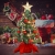 VALICLUD Künstlicher Mini-Weihnachtsbaum mit Ornamenten und LEDs, 53 cm - 2