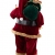 Weihnachtsmann Figur hochwertig mit Geschenken 60cm weinrot Samt-Optik Deko Nikolaus Santa Claus Dekofigur Weihnachtsdeko detailreich - 4
