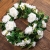 3 Stück Künstliche Rosen Girlanden，Kunstblumen Seidenblumen Blumen Rose für Hochzeit, Party, Garten Dekoration (Weiß) - 3