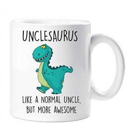 60 Second Makeover Unclesaurus Tasse, 60 Sekunden, Uncle Dinosaurier, Vatertag, lustige Tasse, Geschenk zum Geburtstag, Dunkelblau - PVC-Mantel, Einheitsgröße, 1674 - 1