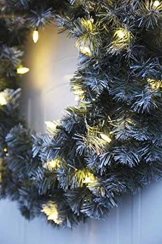 Best Season LED-Tannenkranz mit Schneedecor, beleuchtet circa Durchmesser 50 cm, 40 warmweiß Pisello LED Outdoor, Trafo Karton 612-27 - 7