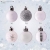 Bochang Kaishuai Mini weihnachtskugeln 54 Stück 30mm Silber deko Christbaumkugeln Set in6 Farben,Weihnachtsbaumkugeln-Silber Weiss,Baumschmuck &Christbaumkugeln Plastik - 3