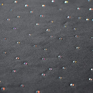 DECOOR - schmutzabweisendes Tischläufern, veredelt mit einem ästhetischen Rückseite auf 1 cm, verziert mit Kristallen, Gewebe 200 g/m², 100% Polyester, hergestellt in der EU - 3