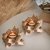 Deko Teelichthalter Holz Set, 2 Stück Vintage Kerzenständer Holz Teelicht Deko Kerzenhalter Weihnachten Kerzenleuchter Kerzen Deko Wohnzimmer Kerzen Ständer Halter für Hochzeit Tischdeko Geschenk - 1
