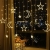 Fangteke LED Lichterketten 3.5M Stern Mond Vorhang Lichter LED Girlande Dekorative Lampe für Hochzeit Hausgarten Weihnachten Fenster Vorhang Dekoration - 4