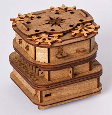 iDventure Cluebox - Davy Jones Locker - Escape Room Spiel - kniffeliges 3D Holzpuzzel Rätsel - einzigartige Knobelspiele - Escape Box Spiele Für Erwachsene und Rätselbox für Kinder - 6