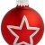Krebs & Sohn 20er Set Glas Christbaumkugeln-Weihnachtsbaum Deko zum Aufhängen-Weihnachtskugeln 5,7 cm-Bordeaux, Rot/Sterne, (5,7cm Ø Durchmesser) - 3