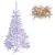 künstlicher Weihnachtsbaum weiß mit Glitzereffekt Christbaum Tannenbaum 120 cm mit Ständer zzgl. 100 LED Lichterkette warmweiß Weihnachtsdeko - 1