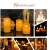 LED-Kerzen, flammenlose Kerzen, flammenloses kerzenlichter，10,2 cm, 12,7 cm, 15,2 cm, Echtwachskerze, Stumpenkerze, Fernbedienung mit 10 Tasten, mit 24-Stunden-Zeitschaltuhr - 2