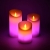 LED RGB Kerzen Flammenloses Kerzenlichter, ALED LIGHT Multicolor Teelichter Warmweiß LED Kerze Lichter Docht Flackernde Echtwachs Elektrischer LED Lampe mit Fernbedienung Timerfunktion Haus Dekoration - 2