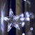 Lichtervorhang Fenster led,Lichterkette,Lichtervorhang Lichter Weihnachtsbeleuchtung,LED Lichterkette,Lichtervorhang Fenster Sterne,LED Sterne Lichterkette,LED Lichtervorhang Lichterkette - 3