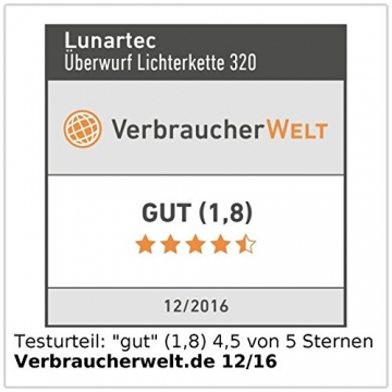 Lunartec Lichterkette Christbaum: Weihnachtsbaum-Überwurf-Lichterkette mit 8 Girlanden & 320 LEDs, IP44 (Weihnachtsbaumbeleuchtung) - 7