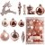 MEISHANG 30PCS Weihnachtskugeln,Kunststoff Christbaumkugeln,Weihnachtsbaum Bälle Dekorationen,Weihnachtskugeln Ornamente,Weihnachtsbaumschmuck,Weihnachtsbaum Dekoration - 1
