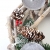 Mendler Adventskranz rund, Weihnachtsdeko Tischkranz, Holz Ø 35cm weiß-grau - mit Kerzen, rot - 4