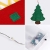 SALCAR PREMIUM Filz Weihnachtsbaum mit LED - Künstlicher Baum - 5m Kupfer Lichterkette - Keine störenden Tannennadeln - Geruchslos - Christbaum - batteriebetriebenes LED-Licht - 4