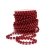 Sepkina Perlenband Christbaumkette Christbaum Perlenkette Perlengirlande Perlenschnur Weihnachten Advent Hochzeit Deko Tischdeko Meterware rot 0,90€/M (S-P10-04-red) (0,90€/m) - 1
