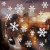 Siebwin Weihnachtsdeko Fenster, Schneeflocken Fensterbild, Fensterbilder Weihnachten Selbstklebend, Winter- Dekoration, Weihnachten Fenstersticker (4 Blätter) - 3