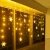 SMITHROAD LED Lichtervorhang Schneeflocke für Weihanchten Party IP44 24V Niederspannung mit 8 Modi 94er Lichterkette Weihnachtsbeleuchtung für Innen Außen Fenster Deko 3,6M x 1M Warmweiß - 1