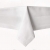 TextilDepot24 Damast Tischdecke weiß mit Atlaskante bei 95°C waschbar 130 x 250 cm 100% Baumwolle - 2