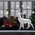 UMIPUBO Weihnachten Aufkleber Fenster Dekoration Weißer großer Elch Fensteraufkleber Schneeflocke Fensterbild PVC Entfernbarer Elektrostatischer Aufkleber Weihnachtssticker (Weihnachten) - 3