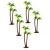 Winomo Bäume, Modell 5 Stück, 13 cm, Kokospalme, Landschaftsbau, Modellbau, Eisenbahnbäume - 3