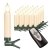 25 kabellose LED Kerzen mit Timerfunktion, Dimmer, flackernde Flamme und Fernbedienung | Innen und Außen | inkl. Batterien | warm-weiß - 1