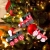 BOSSTER Hölzerner Weihnachtszug 6 stücke Weihnachten Holzeisenbahn Mini Weihnachten Deko mit Seil zum Weihnachten Vitrine Fenster Desktop Dekoration - 2