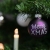 KREBS & SOHN 20er Set Glaskugeln - Weihnachtsbaumschmuck zum Aufhängen - Christbaumkugeln - Weiß, Lila, Silber - 3
