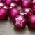 KREBS & SOHN Set Weihnachtskugeln aus Glas 5,7 cm - Christbaumschmuck Christbaumkugeln Weihnachtsdeko - 20-teilig, Pink, Sterne - 1