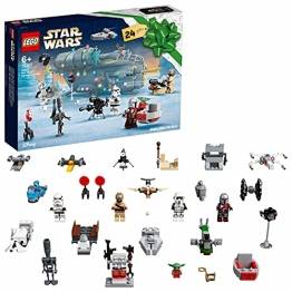 LEGO 75307 Star Wars Adventskalender 2021 Bausatz Mandalorianer Kinder ab 6 mit Baby Yoda Minifigur - 1