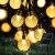 Lezonic Solar Lichterkette aussen, 50LED 23 ft 8 Modi Solar Kristallkugeln wasserdicht Außen/Innen Lichter Beleuchtung für Garten, Balkon, Bäume, Hochzeiten, Partys, Weihnachten (warmweiß) - 1
