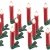Lunartec Baumkerzen: 20er-Set LED-Weihnachtsbaum-Kerzen mit IR-Fernbedienung, rot (Kabellose Christbaumkerzen) - 1